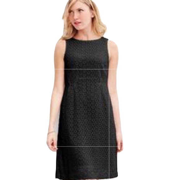 Garnet Hill Dresses & Skirts - Garnet Hill Lace Sheath Dress 10 Black